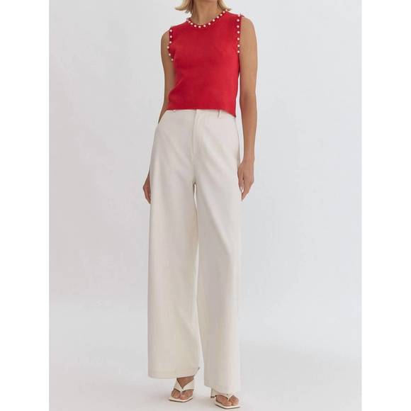 NEW ENTRO take me tank top in red - Picture 4 of 4